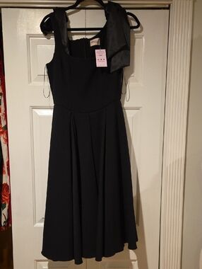 Pretty Dress Company  Priscilla ! Black A-Line Midi Dress